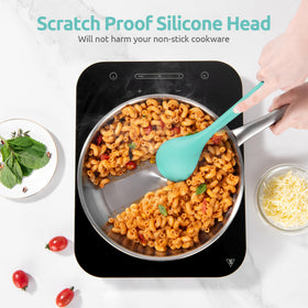U-Taste soup ladle in aqua sky, smooth pouring action