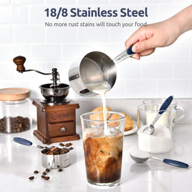 Thickened handles of U-Taste measuring cups resist bending during use.