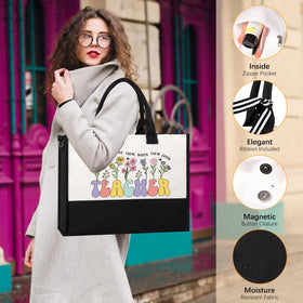 UAREHIBY cosmetic bag keeps small items organized on the go.