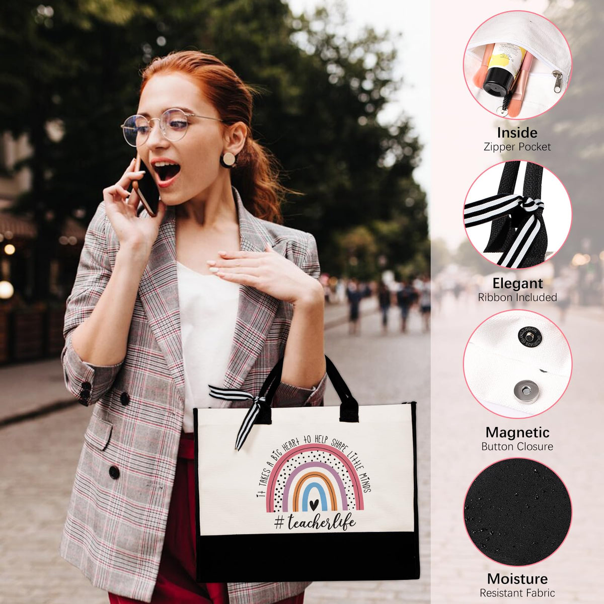 UAREHIBY cosmetic bag, compact carry-all for small items