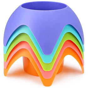 Uarzt sand coasters 5-pack purple keep drinks off sand and within reach