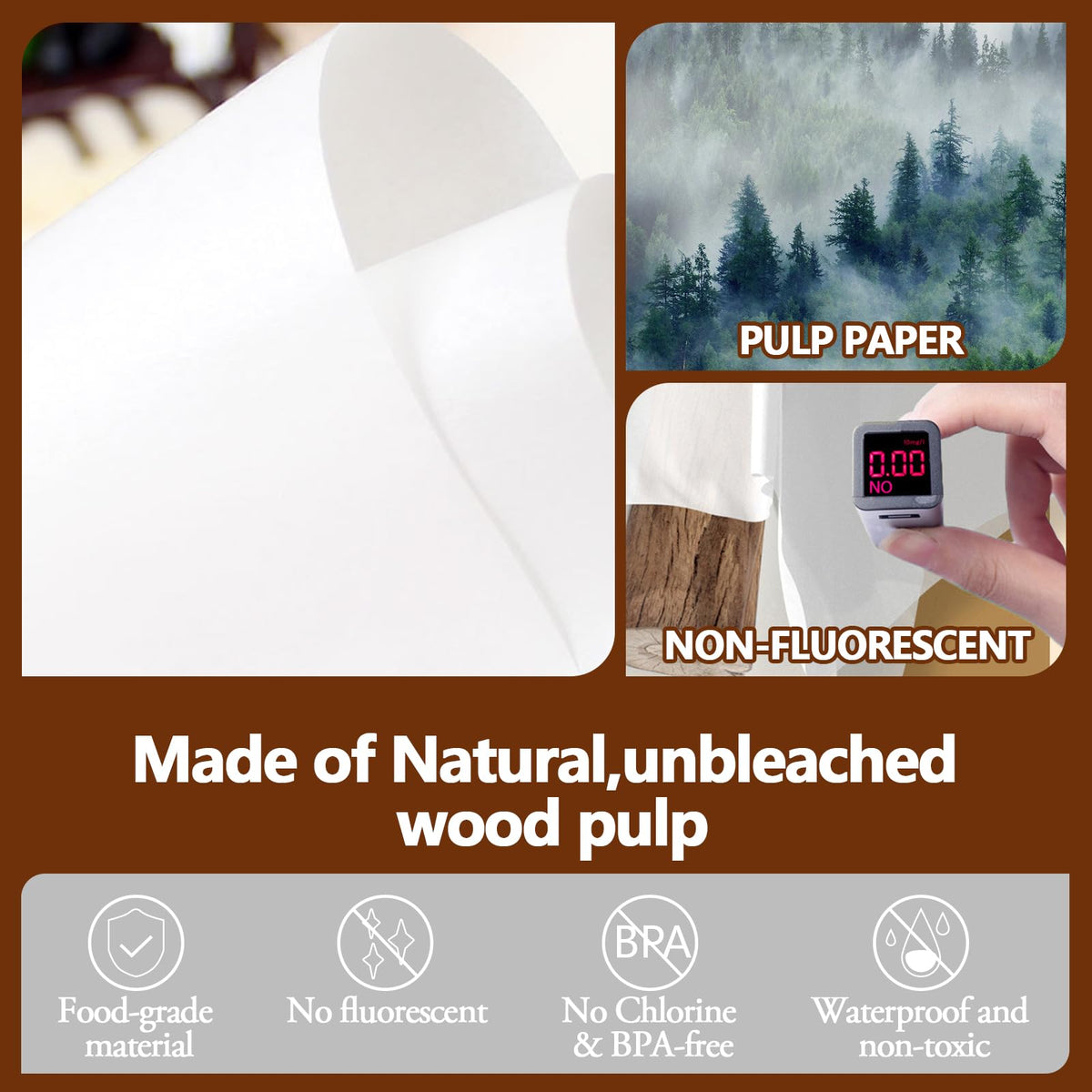 UBeesize half-sheet pan-friendly parchment simplifies prep and ensures even heat distribution.