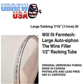 UBREW Fermtech 27-inch siphon design helps reduce sediment pickup.