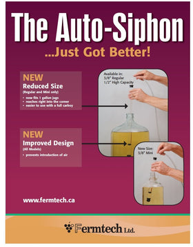UBREW auto siphon pump in action enables quick, clean transfers.