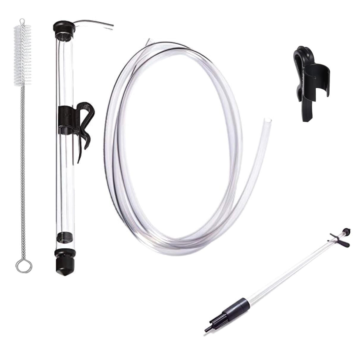UBREW Fermtech Mini 14-Inch Deluxe siphoning kit front view for easy home brewing transfers.