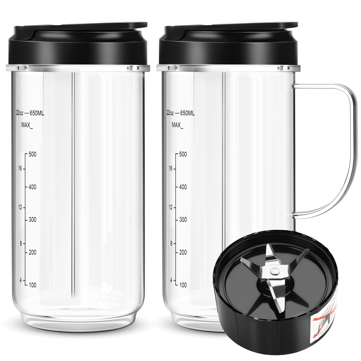UBYNID 22oz cup with handle for easy gripping and blending comfort