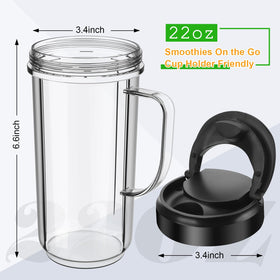 UBYNID flip-top lid securely attaches for on-the-go blending.