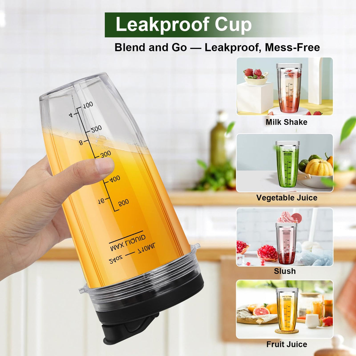UBYNID Ninja 24oz cups fit popular attachments for seamless prep.