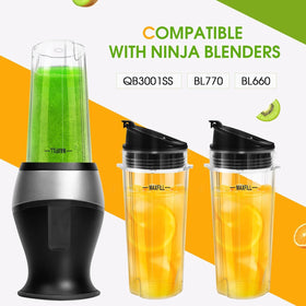 UBYNID Ninja 16oz cup compatibility for QB3001SS and common Ninja blenders.