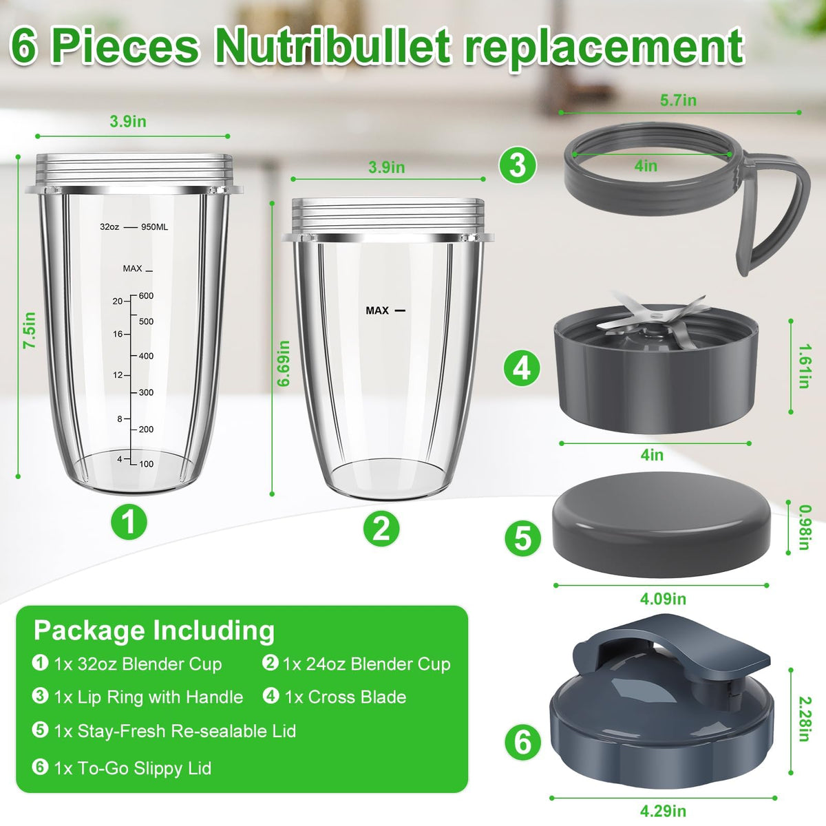 UBYNID Nutribullet 24oz cup ideal for small batches and on-the-go