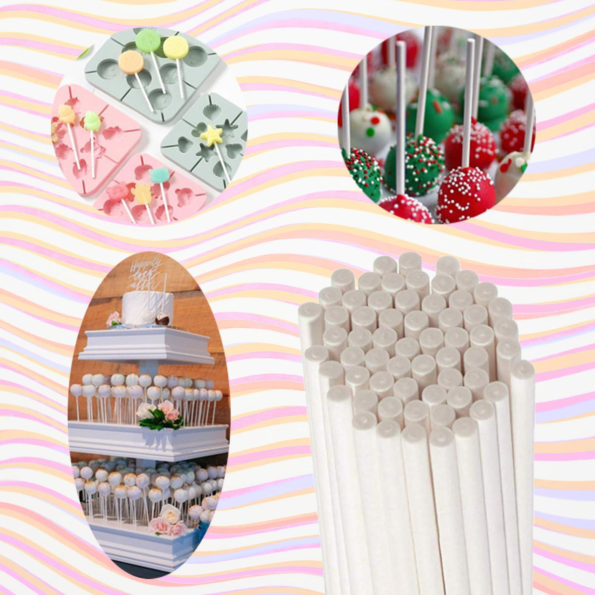 Ucnemous cake pop mold roller, helps shape smooth, professional-looking pops.