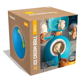 Approximately 8.5-inch diameter shown in product photo of the UCO Softshell Ice Cream Ball