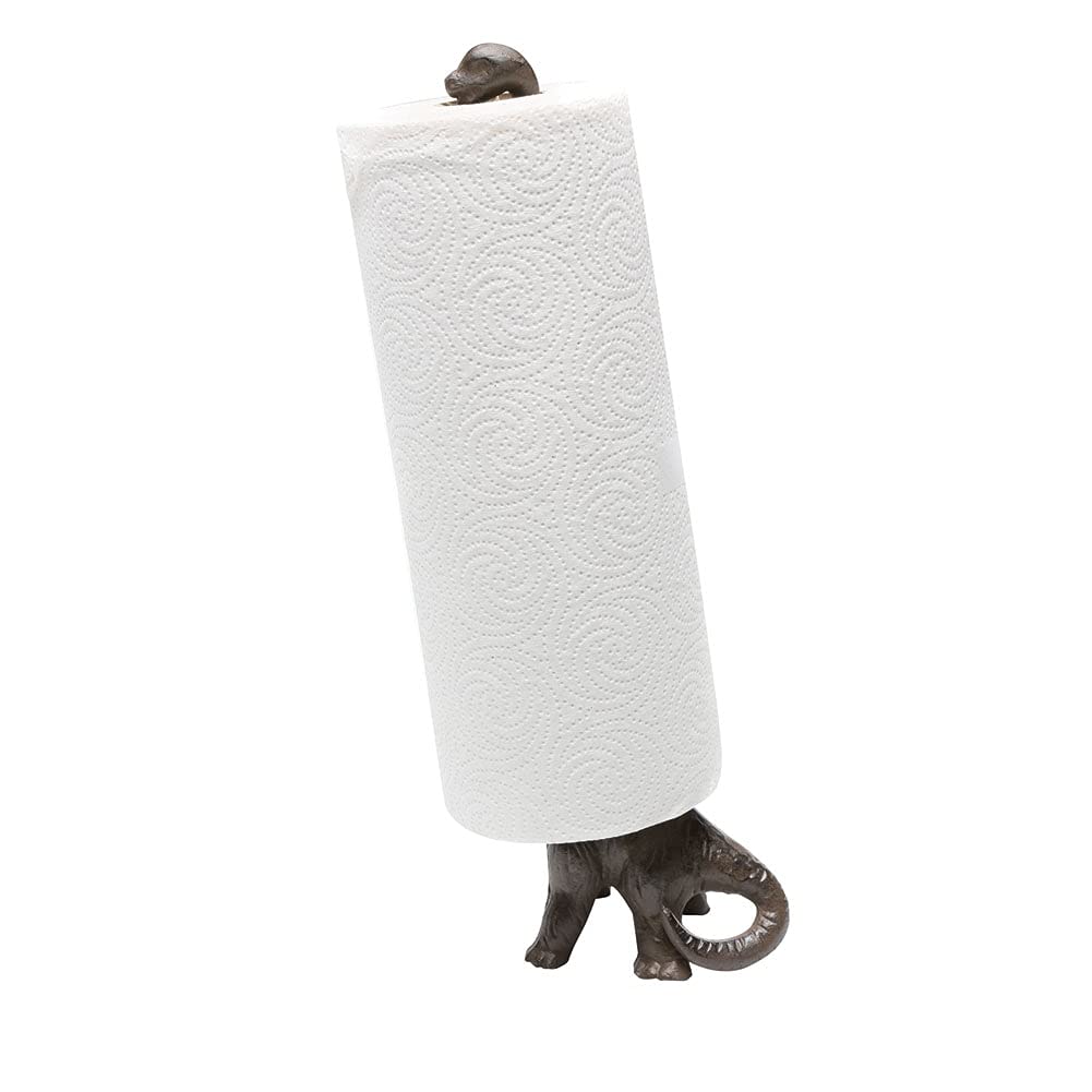 UD Toysdone iron dinosaur paper towel holder detailed cast iron craftsmanship adds rustic charm