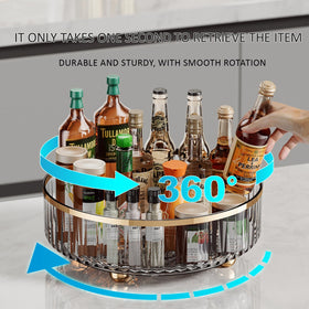 UEOE vanity cosmetics storage turntable for toiletries