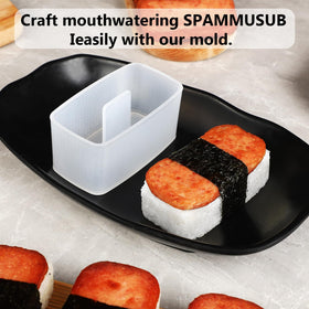 UERIAJIL Luncheon Meat Slicer delivers clean, consistent slices for musubi.