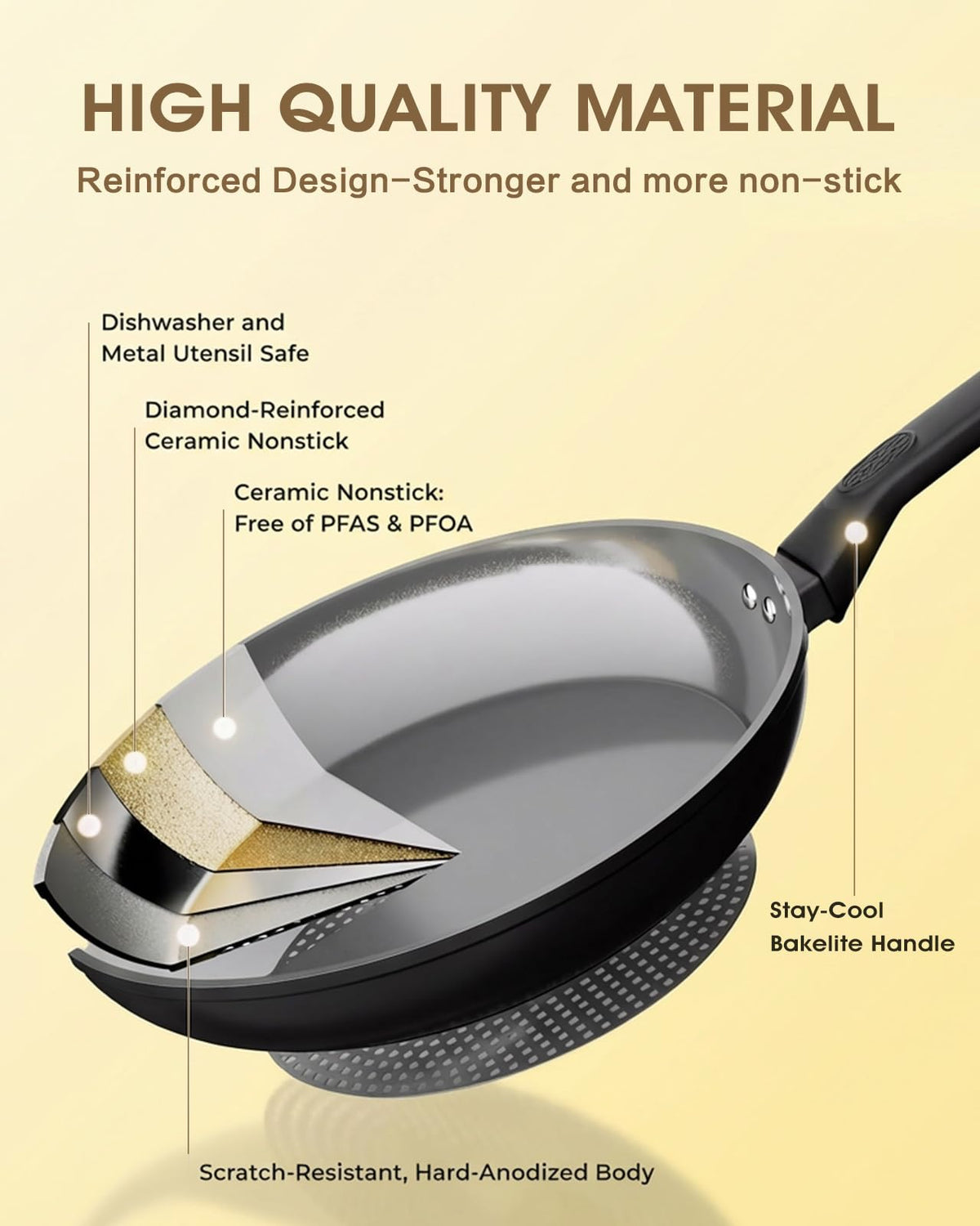 UFIRE pan on induction stove demonstrates all-cooktop compatibility