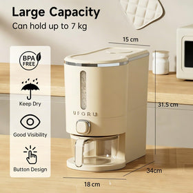 UFORU Rice Dispenser measuring cup highlights portion control for meals