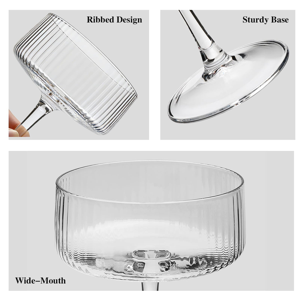 Ufrount wide-mouth design eases cleaning and ice insertion