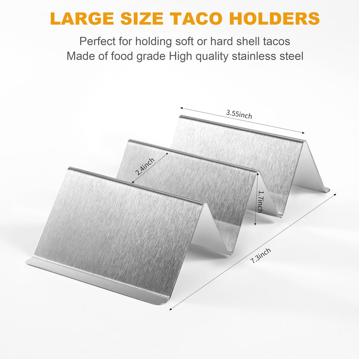 Ugagaf taco holders oven-safe design for baking and grilling.