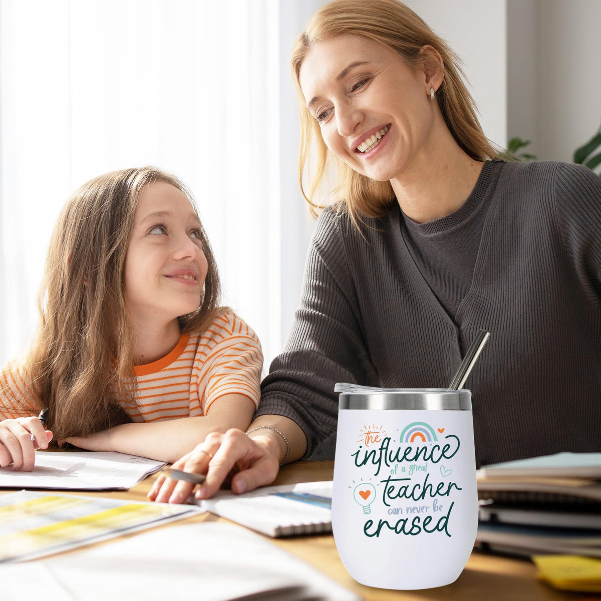 Ugiftcorner insulated tumbler with double-wall design preserves beverage temperature