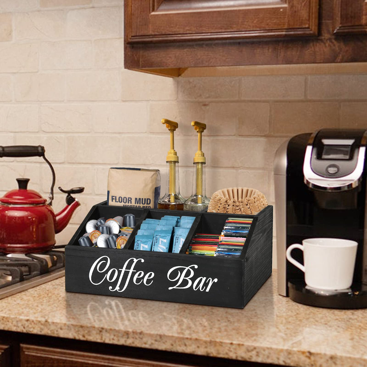 ugiftt ramp-design access for easy reach of coffee accessories