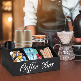 ugiftt rear compartments store cups and stir sticks neatly