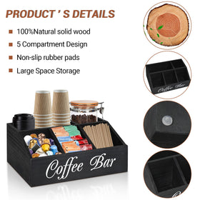 ugiftt easy to wipe clean and maintain wood organizer