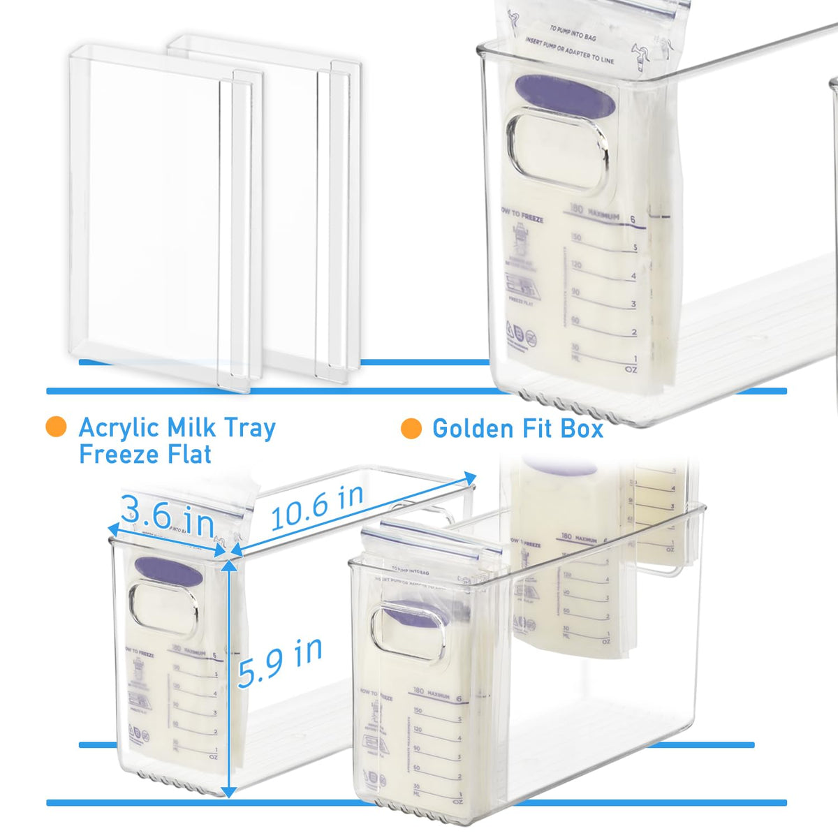 Container capacity: 15 bags of 6 oz each for high-volume storage