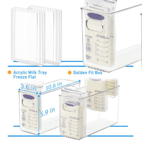 Container capacity: 15 bags of 6 oz each for high-volume storage