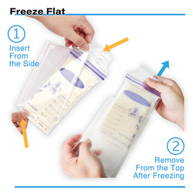 Organized freezer space with Ugotfeels storage containers in use