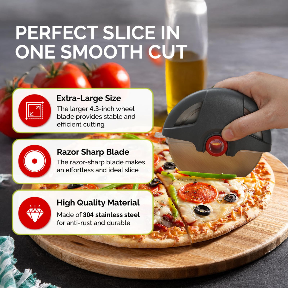 UHIYEE dishwasher-safe blade for simple cleanup