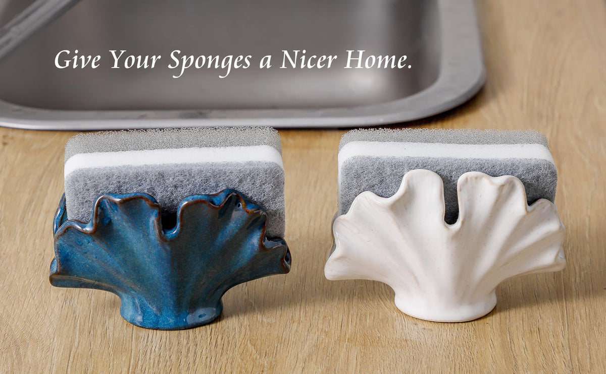 Uiddo sponge holder durability and easy cleaning with dishwasher-safe design.