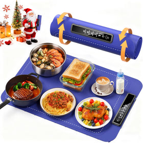 Uingarm warming mat for food demonstrating fast 8s heat with even warmth