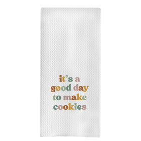 uinwk Baking Gifts Kitchen Towel with absorbent waffle weave for quick drying.