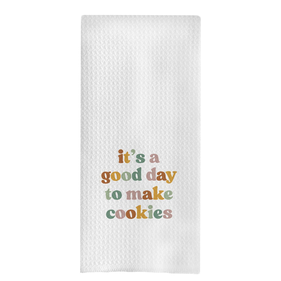uinwk Baking Gifts Kitchen Towel with absorbent waffle weave for quick drying.