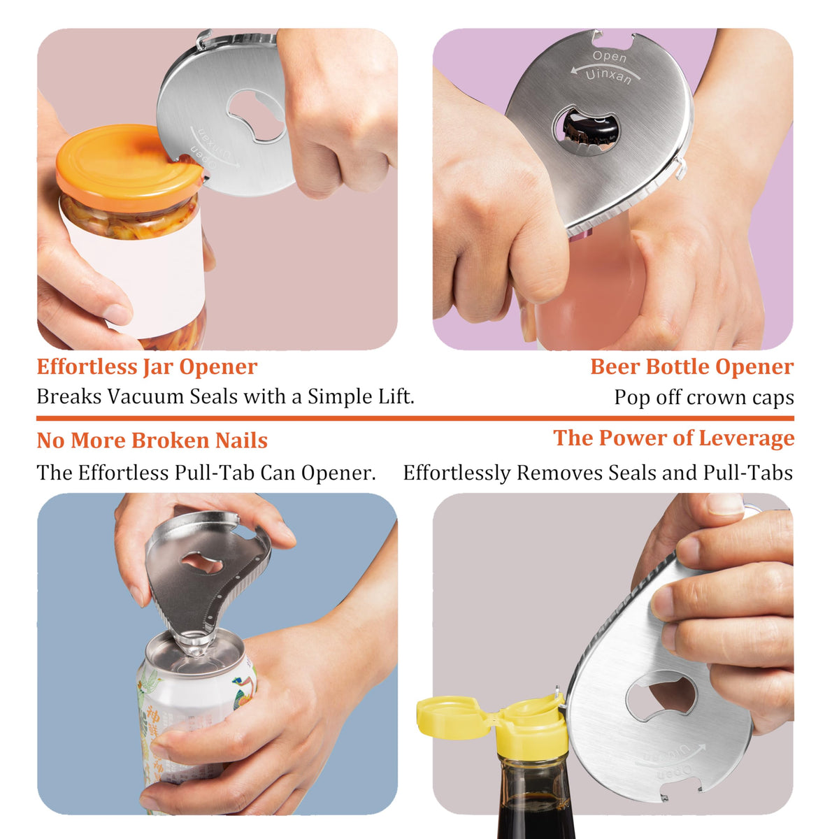 Uinxan jar opener dishwasher-safe for quick cleaning after use