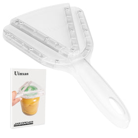 Uinxan jar opener with ergonomic lever for easy lid removal.
