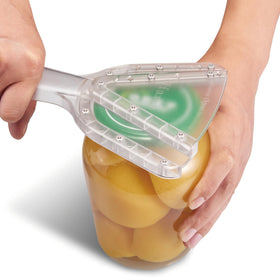 Uinxan jar opener features stainless steel construction for lasting use.