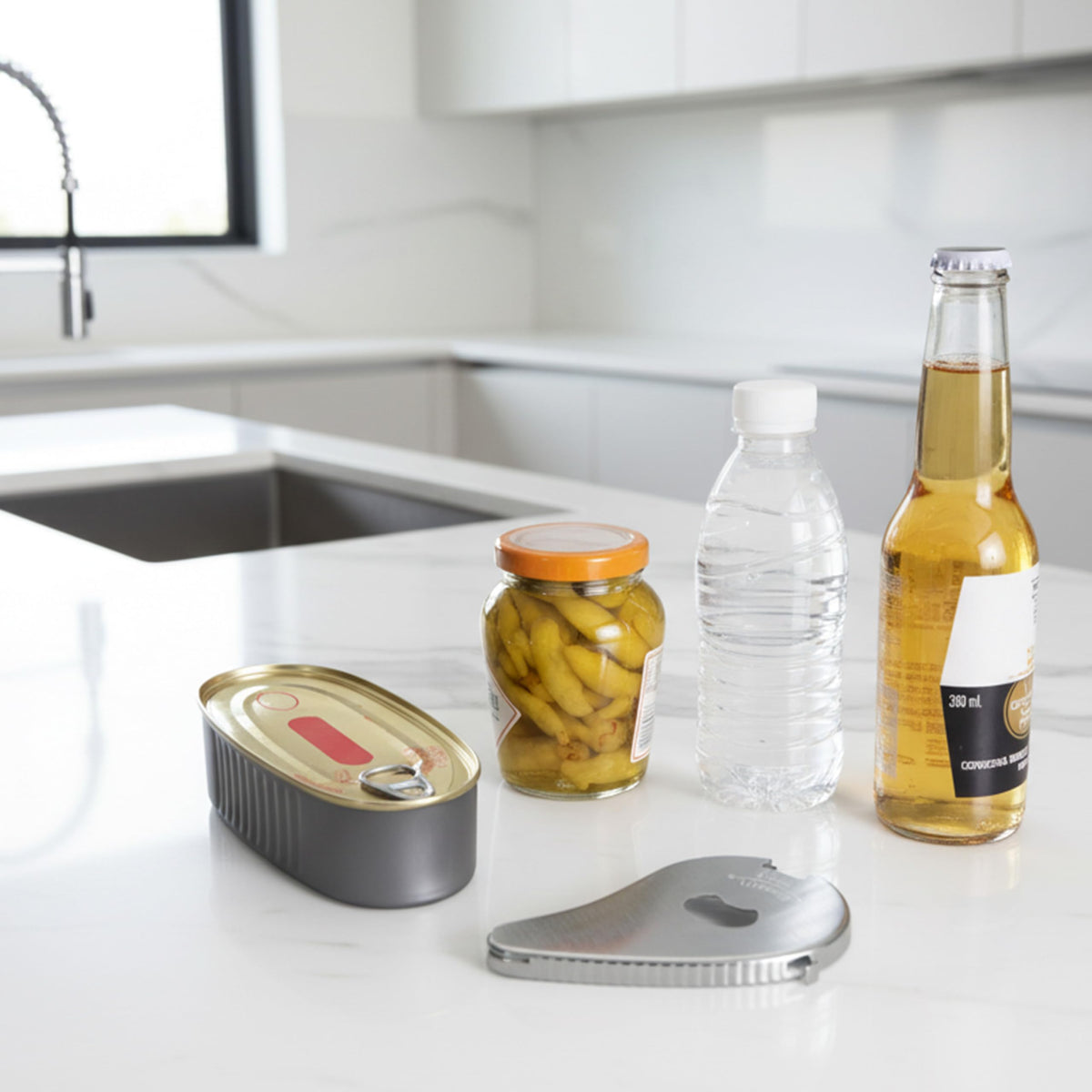 Uinxan jar opener stainless steel resists rust and looks durable