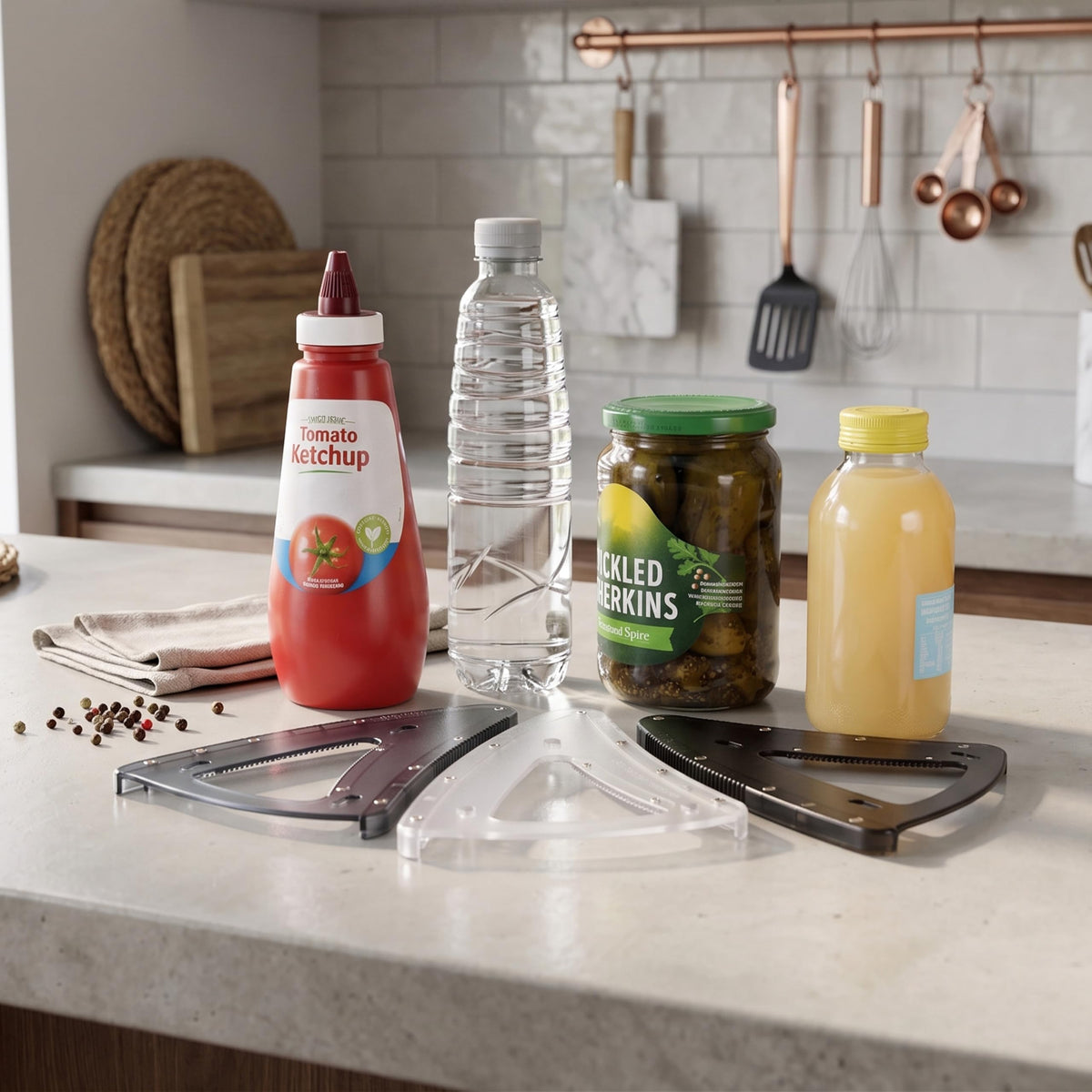 Uinxan built-in magnet stores on the fridge for easy access.