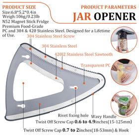 Uinxan universal V-slot grips diverse lids with steady hold.