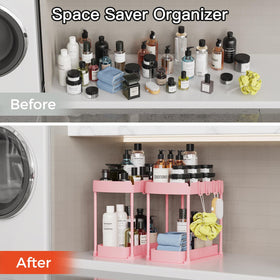 Ukeetap space-saving 12.8-inch height maximizes cabinet storage.
