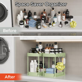 Ukeetap 12.8-inch height fits under most sinks and cabinets