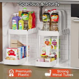 Ukeetap 12.8-inch organizer maximizes vertical storage space.