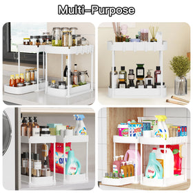 Ukeetap sturdy plastic and metal frame supports heavier items.
