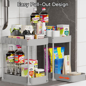 Ukeetap bathroom-kitchen storage helps separate items and reduces countertop clutter
