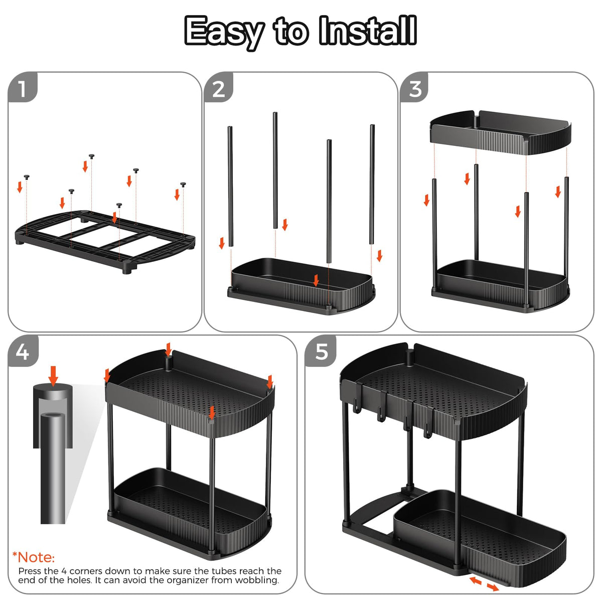 Ukeetap black finish blends with bathroom and kitchen decor.
