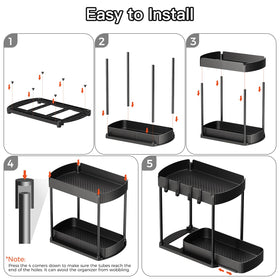 Ukeetap black finish blends with bathroom and kitchen decor.