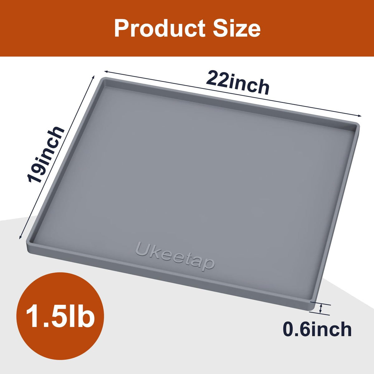 Ukeetap boot tray silicone mat catches dirt and moisture