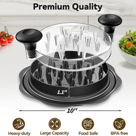 Ukeetap chicken shredder bottom teeth for full contact with meat